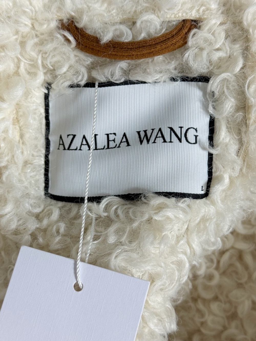 Azalea Wang Telluride Longline Patchwork Faux Shearling Coat Sherpa Boho Western - Picture 2 of 15